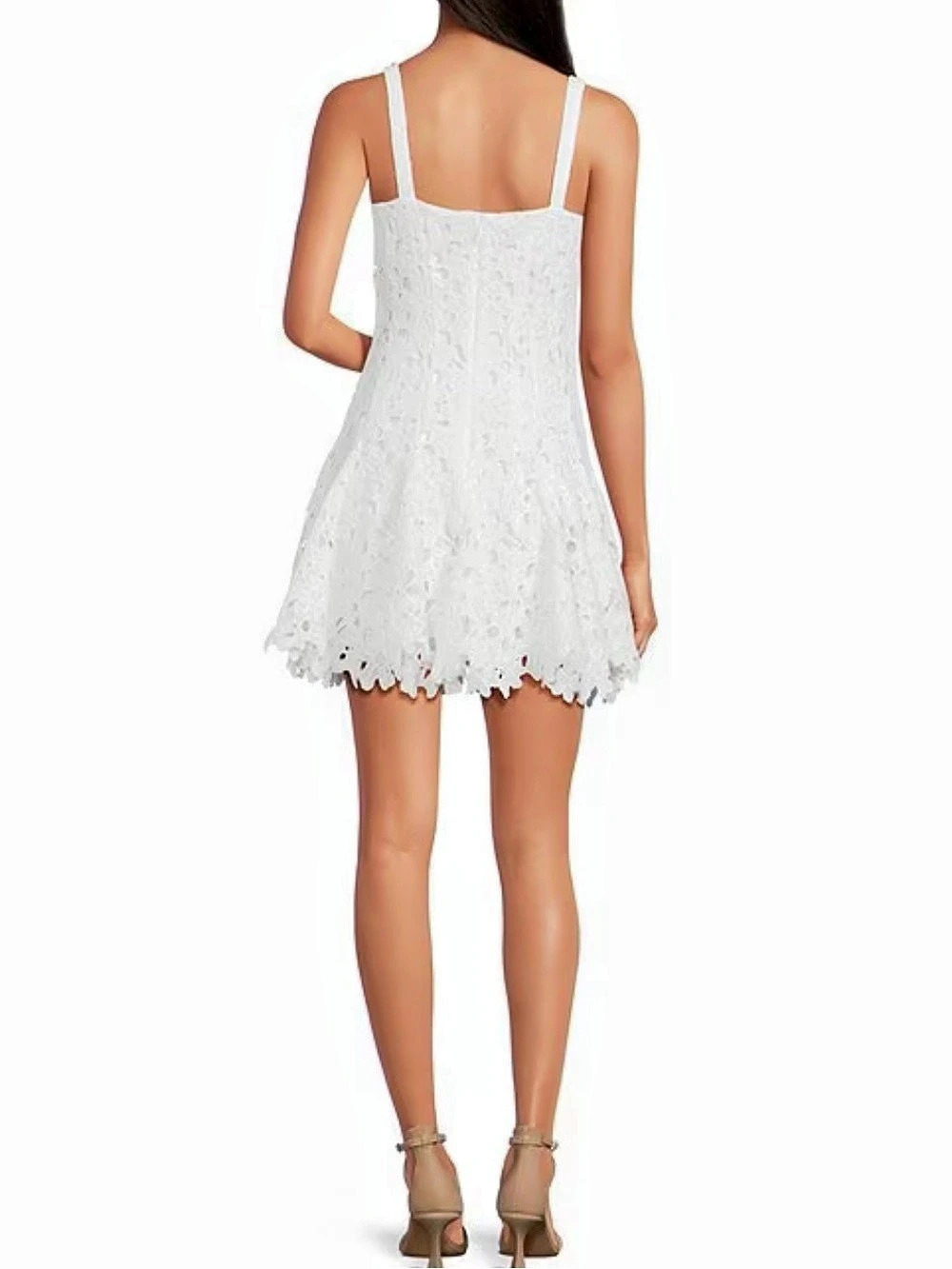Gianni Bini White Lace Mini Dress - Picture 3 of 5